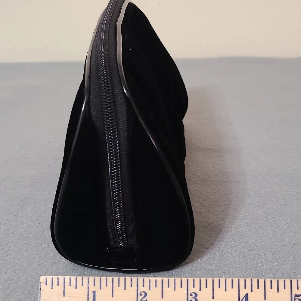 CHANEL Parfums Black‎ Velvet Cosmetic Makeup Bag